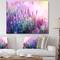 Designart - Growing and Blooming Lavender - Floral Canvas Art print